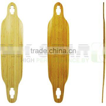 drop through longboard decks made from bamboo