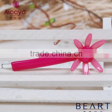 Baby clip plastic acetate sunflower hairpin