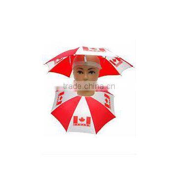 umbrella hat flag print