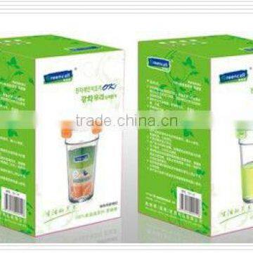 BPA Free 4 Side Lock Glass Water Bottle photo-2