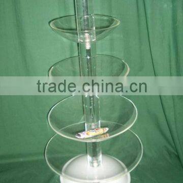 5 tier acrylic serving tower for food