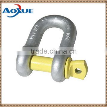 Galvanized d shackle, u shaped shackle, d shackle for rigging