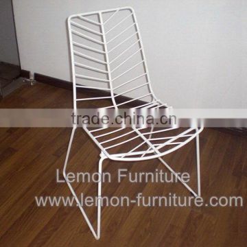 Newest promotional steel leaf chair outdoor metal wire beach leaf chair