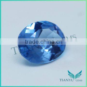Aaa Quality 107# Oval Shape Dark Sapphire Blue Lab Creat Spinel photo-3