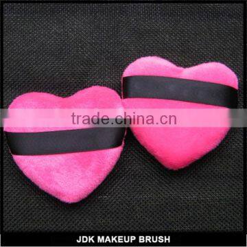 Cotton heart shape powder puff