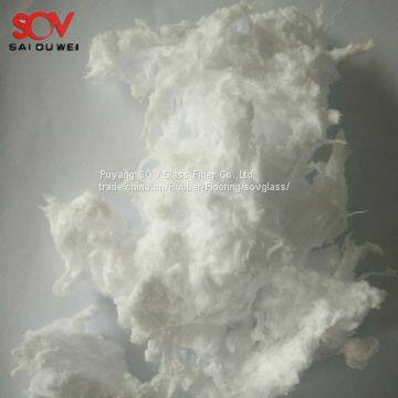 Superfine inorganic fibers spraying glass wool