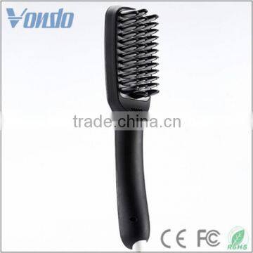 Heating 2 in 1 PTC hair straightener brush and not to hurt the hair