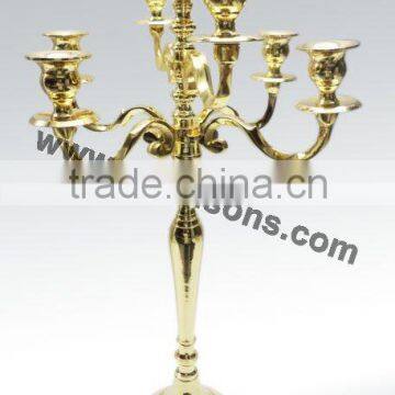 Brass Plated Antique Metal Candlesticks