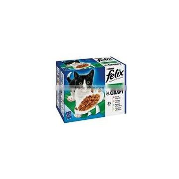 Felix Cat Pouches Meat-Gravy 12pk 100f