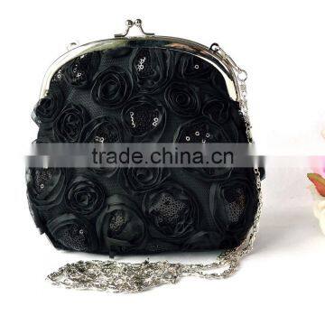 Very Cheap Lace Sequin Kiss Lock Bridal Evening purse(LCHEB163)