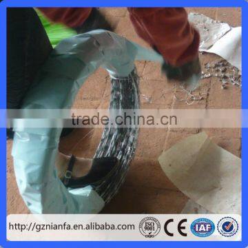 Good Quality Anti Rust Stainless Steel Wire Coil Type Razor barbed wire(Guangzhou Factory)