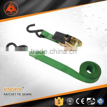 GS CE ISO certificate S hook polyester strap/ lashing belt/ ratchet strap for lifting