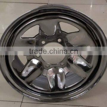 Jiujiu chroming steel wheel rim, forward wheels