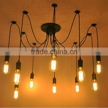 2016 New Modern Bell Glass Pendant Lights Industrial Style Pendant Lamp Edison bulbs Lighting hanging Dining room lamps