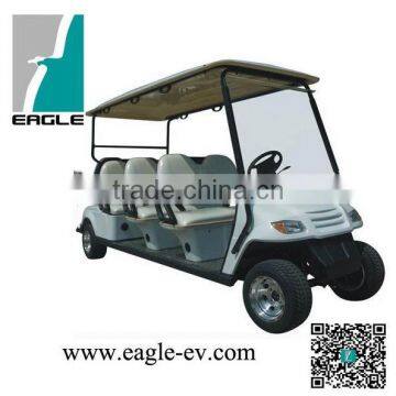 eight seats electric golf cart including two rear fixed facing seats(6+2),CE, USA LSV approved