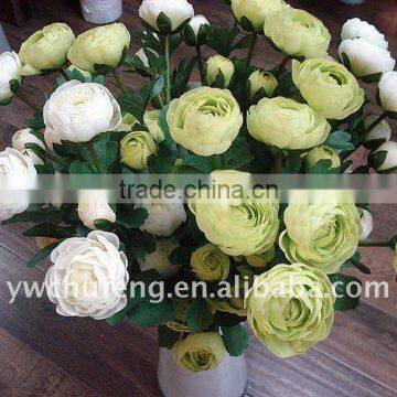 three central artificial camellia flower