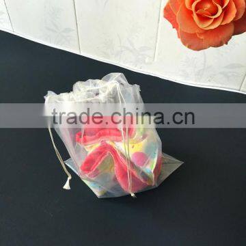 Clear Plastic Puff Drawstring Bag for Cosmetic photo-4