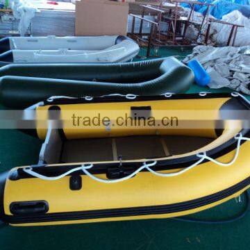 Yellow Aluminum Pvc Inflatable Boat photo-2