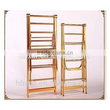 Gold silver ceiling mounted clothes drying rack