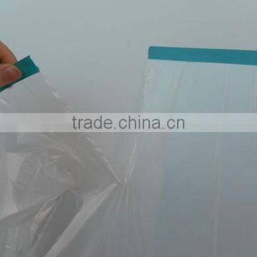 plastic film with eary tear cloth tapes