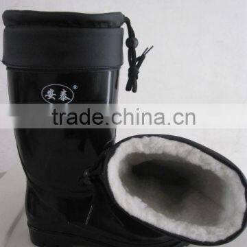 PVC Protective Waterproof Warm Boots PVC Woman Boot Warm Winter Boots for Women and Men photo-2