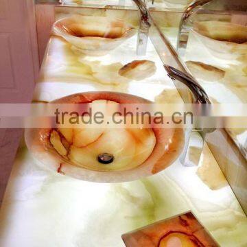 2017 NEW BACKLIT ONYX BATHROOM VANITYTOPS & SINKS