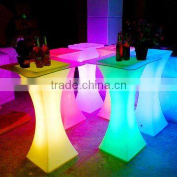 Novelty Color Changing LED Bar High Table and Chair