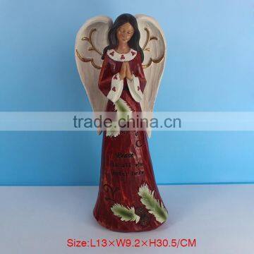 Resin Winged Guardian Angel Statue photo-4