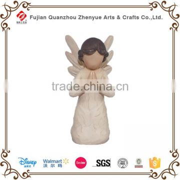 Hot selling wood resin Angel statue crafts