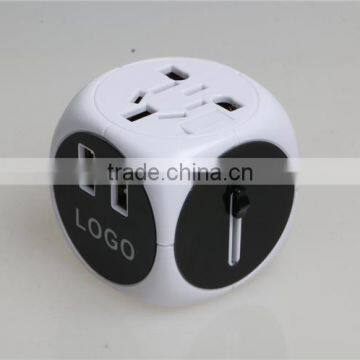 Newest Travel Adapter Universal Plug to American Power Adapter With Double USB Port 250V 2500Ma Universal Travel photo-2