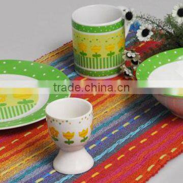KC-00646 Porcelain Plate With Mug Printed Ceramic Plate With Mug photo-5