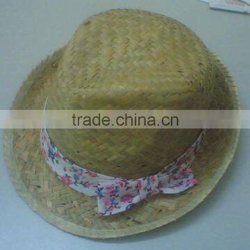 Natural panama straw hat fedora hat
