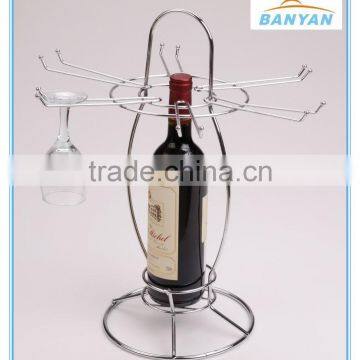 wine rack stainless steel, metal single wine bottle holder