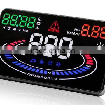 New Wholesale OBD HD Colorful Big Screen Display Universal Head Up Display For Car Cheap Price photo-5