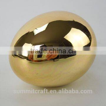 High Quality Decorative Ceremic Shinny Golden Egg photo-5