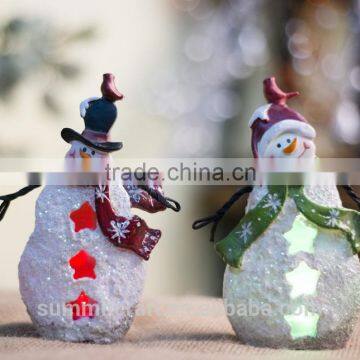 Christmas Snowman Led Lights Figurine Table Decoration photo-2