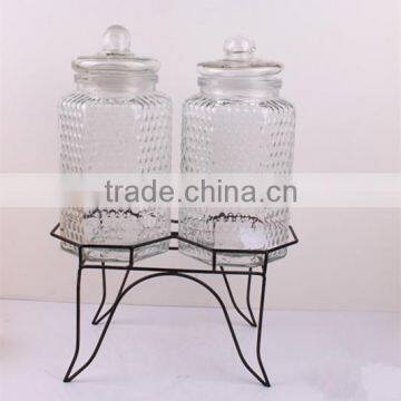 Lemonade Glass Juice Dispenser With Hand Painting photo-2