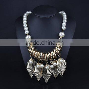 Handmade new design women fashion alloy jewelry necklace