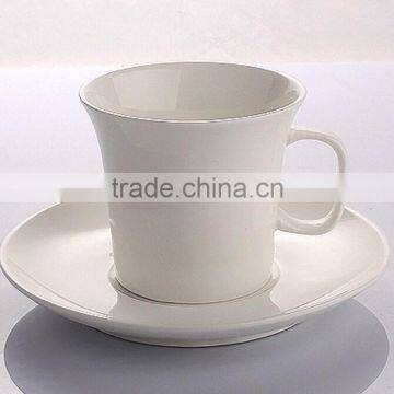 Western Restaurant Porcelain Mug With Plate