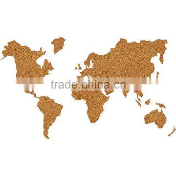 World Map Cork Board