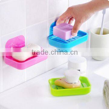 Wholesale Hanging Adhesive Plastic Soap Holder Dish photo-2