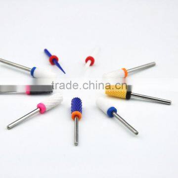 2MM Small Flame Shape Black Ceramic Nail Drill Bit