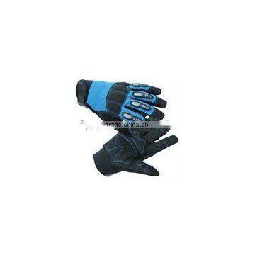 Knuckle protection Synthetic Leather TPR Mechanical Glove