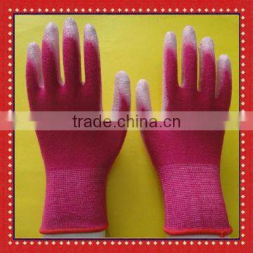 Bamboo Fiber PU Coated Garden Gloves