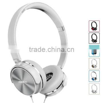 Pisen Multicolor 1.5m 5ft Guide Line Retractable Head Beam Reversible Ear Cap Handfree Wired Stereo Gaming Headset Headphone