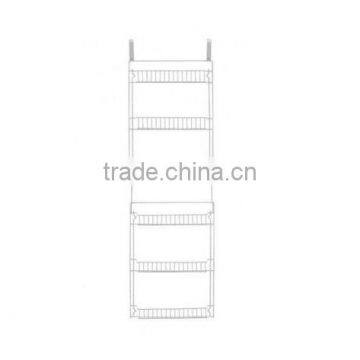 5 Foot Over Door Storage Rack/ 5-Foot Vinyl Covered Steel Over Door Storage Basket Rack photo-2