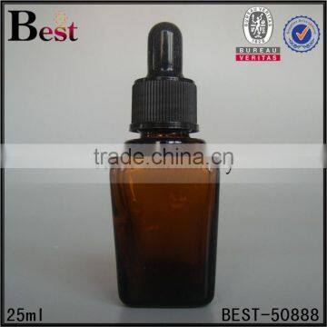 High Quality 30ml Square Glass Bottle Serum 30ml Square Glass Dropper Bottle photo-2