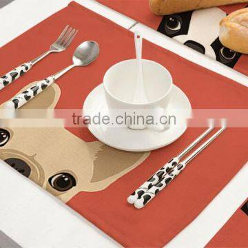 Animal Printing Table Dinner Napkin Linen Cotton Folding Design For Home Restuarant Decoration Pieces photo-5