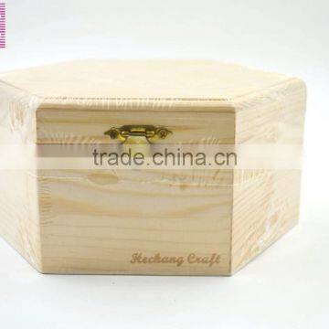 Natural Pine Wood Box Hot Selling Unfinished Wood Box photo-2