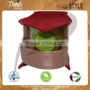 One Bottle Wine Bag With PU Handle photo-5